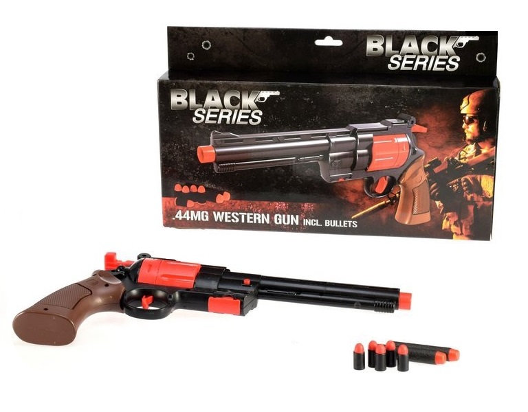 Black Series .44MG WESTERN GUN, Speelgoed Revolver inclusief Kogels